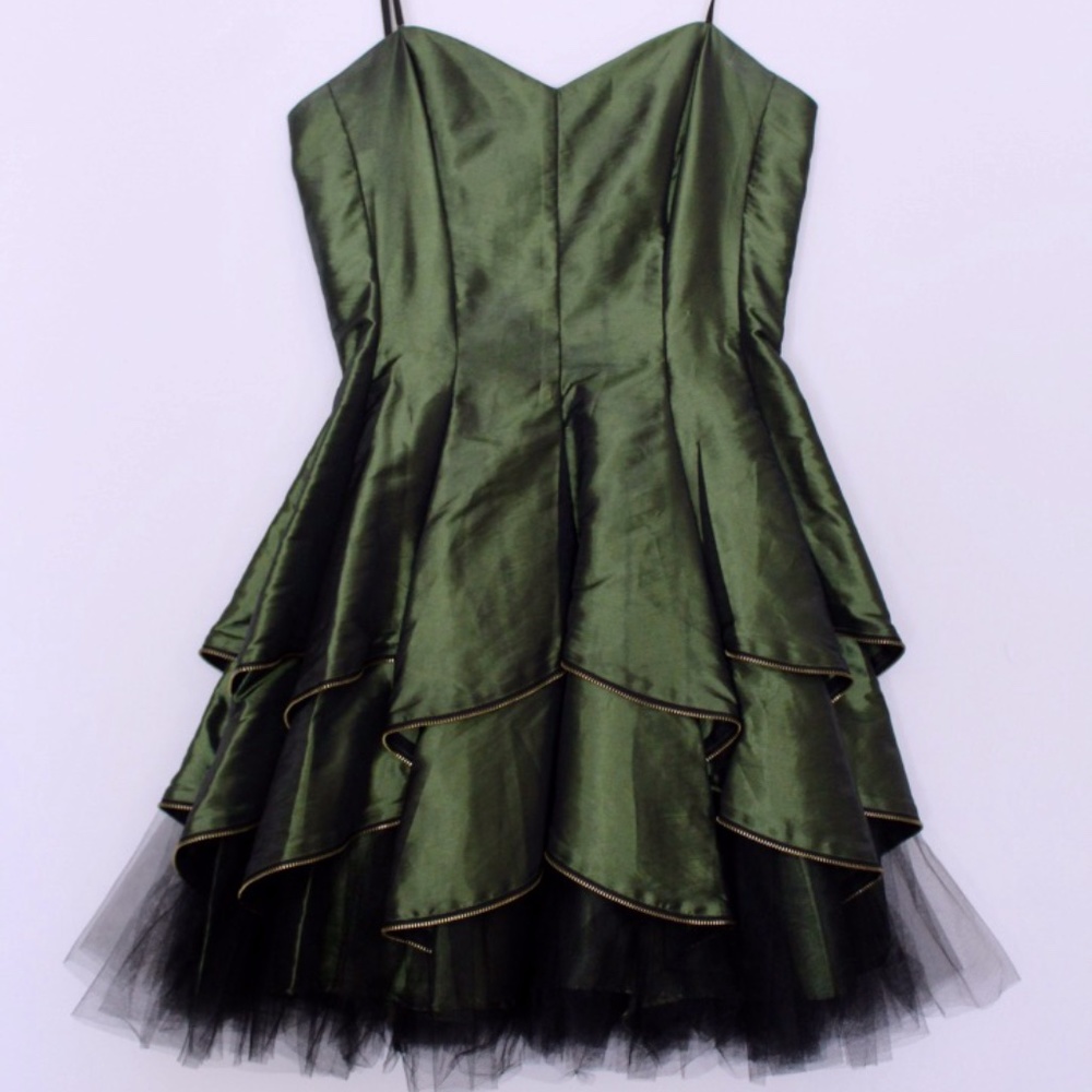 Olive Green Formal Dress
